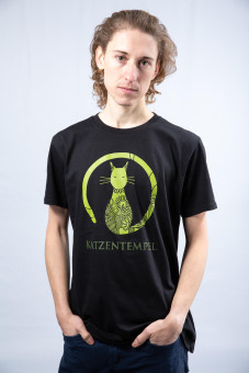 Classic Collection - Katzentempel T-Shirt Unisex, Farbe: hellgrau, Größe: S 3